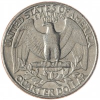 Монета США 1/4 доллара 1980 D