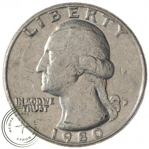 США 1/4 доллара 1980 D — 937042196