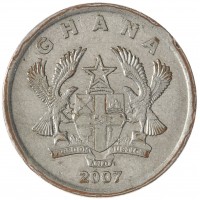 Монета Гана 20 песев 2007