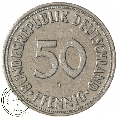 Германия 50 пфеннигов 1950 J — 937042200