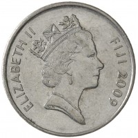 Монета Фиджи 10 центов 2009