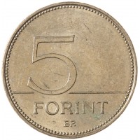 Монета Венгрия 5 форинтов 2015
