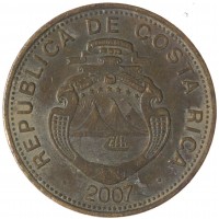 Монета Коста-Рика 100 колонов 2007