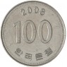 Южная Корея 100 вон 2008