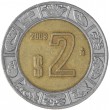 Мексика 2 песо 2008