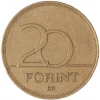 Монета Венгрия 20 форинтов 1995