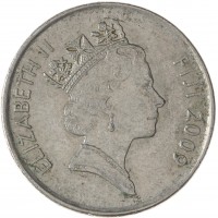 Монета Фиджи 20 центов 2009