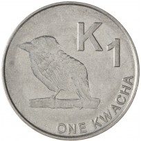 Монета Замбия 1 квача 2016