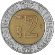 Мексика 2 песо 2006