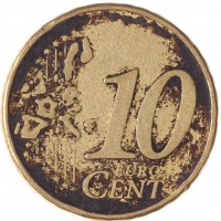 Монета Португалия 10 евроцентов 2002