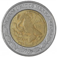 Монета Мексика 1 песо 1998