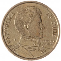 Монета Чили 10 песо 2013