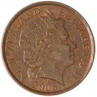 Монета Новая Зеландия 10 центов 2006