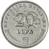 Монета Хорватия 20 лип 2009