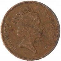 Монета Великобритания 2 пенса 1994