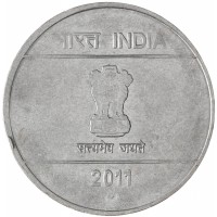 Индия 2 рупии 2011