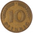 Германия 10 пфеннигов 1950 F