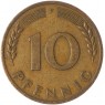 Германия 10 пфеннигов 1950 F