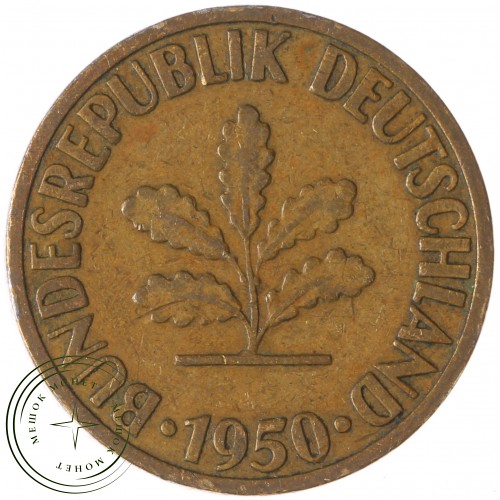 Германия 10 пфеннигов 1950 F — 937043430