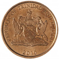 Монета Тринидад и Тобаго 5 центов 2010