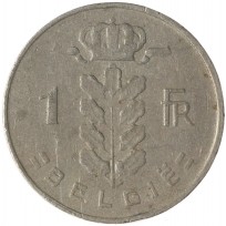 Бельгия 1 франк 1961
