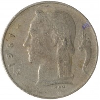 Бельгия 1 франк 1961