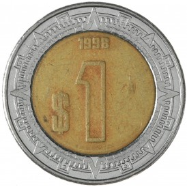 Монета Мексика 1 песо 1998