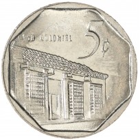 Монета Куба 5 сентаво 2009