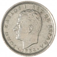 Монета Испания 10 песет 1984