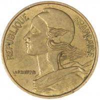 Монета Франция 5 сантимов 1976