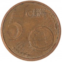 Монета Испания 5 евроцентов 2008