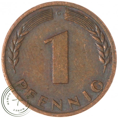 Германия 1 пфенниг 1969 G — 937043495