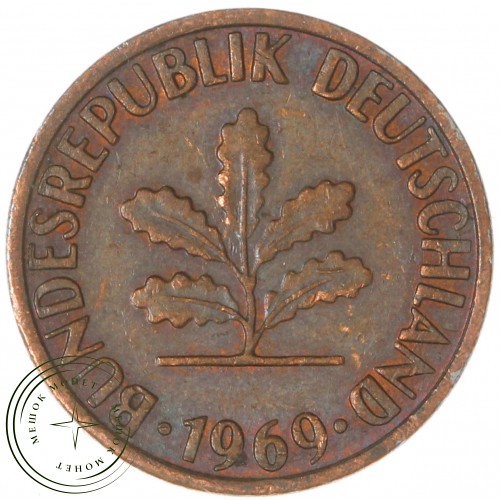 Германия 1 пфенниг 1969 G — 937043495