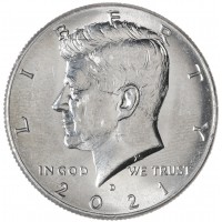 США 50 центов 2021 Kennedy Half Dollar D