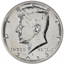 Монета США 50 центов 2023 Kennedy Half Dollar D