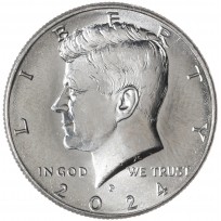 Монета США 50 центов 2024 Kennedy Half Dollar Р
