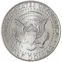 Монета США 50 центов 2001 Kennedy Half Dollar D