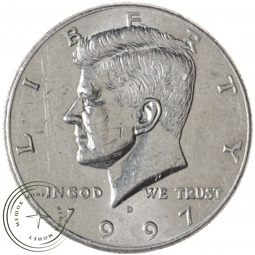 США 50 центов 1997 Kennedy Half Dollar D — 937045165