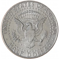 Монета США 50 центов 1997 Kennedy Half Dollar D