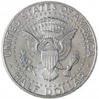 Монета США 50 центов 1996 Kennedy Half Dollar D