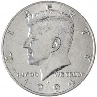 США 50 центов 1994 Kennedy Half Dollar Р