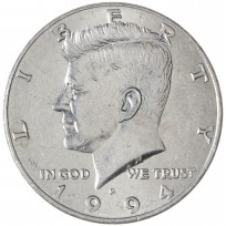 Монета США 50 центов 1994 Kennedy Half Dollar Р