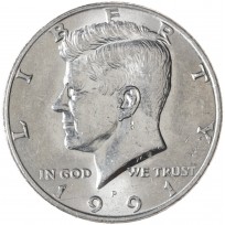 Монета США 50 центов 1991 Kennedy Half Dollar Р
