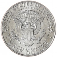 Монета США 50 центов 1991 Kennedy Half Dollar Р