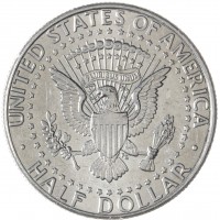 Монета США 50 центов 1991 Kennedy Half Dollar D
