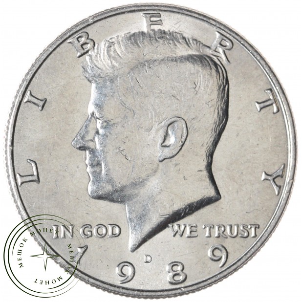 США 50 центов 1989 Kennedy Half Dollar D