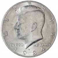 США 50 центов 1984 Kennedy Half Dollar D