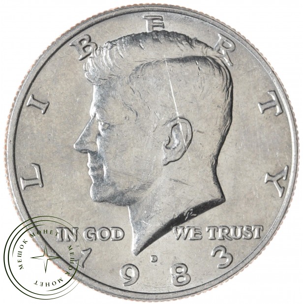 США 50 центов 1983 Kennedy Half Dollar D