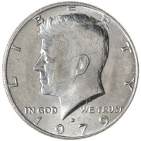 Монета США 50 центов 1979 Kennedy Half Dollar D