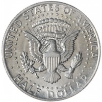 США 50 центов 1974 Kennedy Half Dollar без обозначения двора